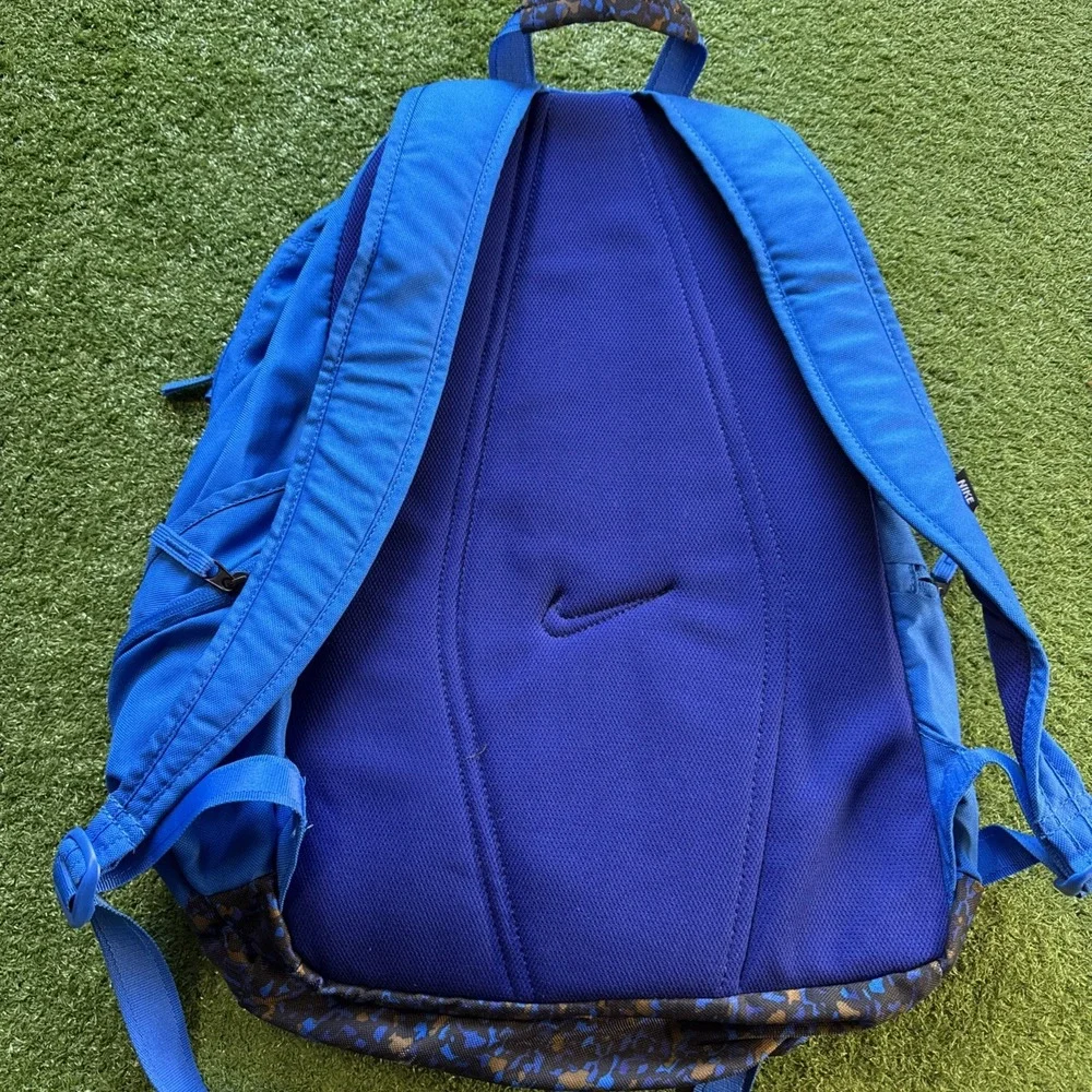 Nike Basketball Backpack -‎ Blue/Aqua Pro Gym Athletic School Bag Camo